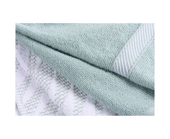 Рушник Ardesto набір кухонних SuperSoft махрові аква, 2х40х60 см, 100% бавовна (ART4060GB), зображення 4 Рушник Ardesto набір кухонних SuperSoft махрові аква, 2х40х60 см, 100% бавовна (ART4060GB), зображення 4