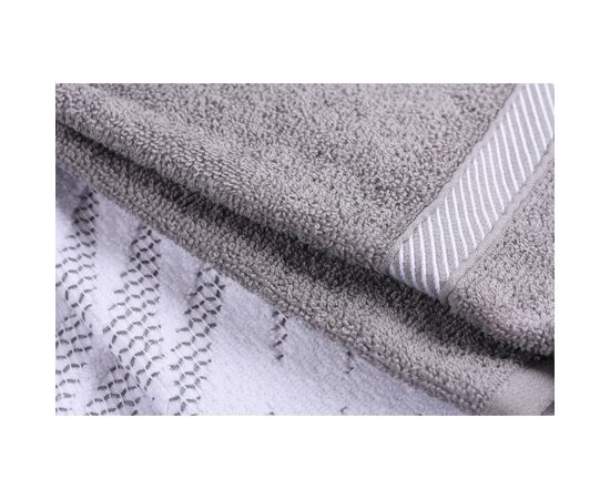 Полотенце Ardesto набор кухонных SuperSoft махровый серый, 2х40х60 см, 100% хлопок (ART4060NS), изображение 4
