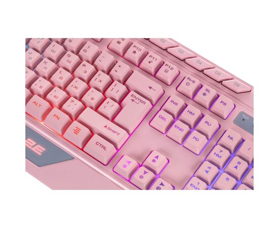Клавиатура 2E Gaming KG315 RGB USB UA Pink (2E-KG315UPK), изображение 6 Клавиатура 2E Gaming KG315 RGB USB UA Pink (2E-KG315UPK), изображение 6