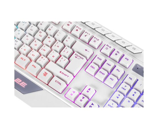 Клавиатура 2E Gaming KG315 RGB USB UA White (2E-KG315UWT), изображение 6 Клавиатура 2E Gaming KG315 RGB USB UA White (2E-KG315UWT), изображение 6