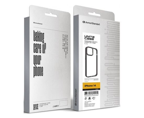 Чехол для мобильного телефона Armorstandart UNIT2 Apple iPhone 14 Black (ARM69937), изображение 5 Чехол для мобильного телефона Armorstandart UNIT2 Apple iPhone 14 Black (ARM69937), изображение 5