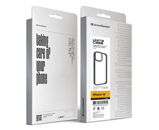 Чехол для мобильного телефона Armorstandart UNIT2 Apple iPhone 15 Black (ARM69965), изображение 5 Чехол для мобильного телефона Armorstandart UNIT2 Apple iPhone 15 Black (ARM69965), изображение 5