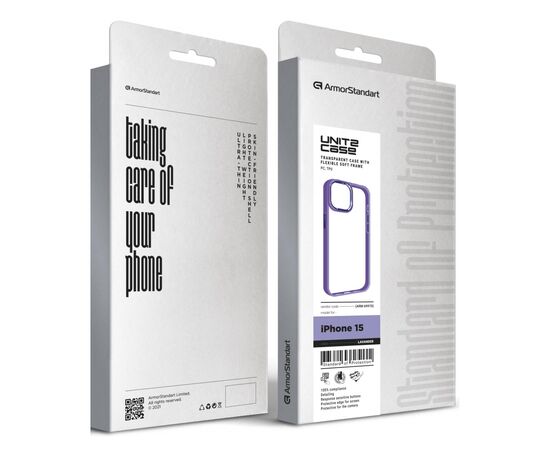 Чохол до мобільного телефона Armorstandart UNIT2 Apple iPhone 15 Lavender (ARM69970), зображення 5 Чохол до мобільного телефона Armorstandart UNIT2 Apple iPhone 15 Lavender (ARM69970), зображення 5