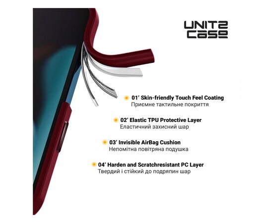 Чехол для мобильного телефона Armorstandart UNIT2 Apple iPhone 15 Plus Marsala (ARM69978), изображение 3 Чехол для мобильного телефона Armorstandart UNIT2 Apple iPhone 15 Plus Marsala (ARM69978), изображение 3