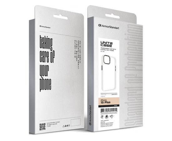 Чехол для мобильного телефона Armorstandart UNIT2 Apple iPhone 15 Plus White (ARM69973), изображение 5 Чехол для мобильного телефона Armorstandart UNIT2 Apple iPhone 15 Plus White (ARM69973), изображение 5