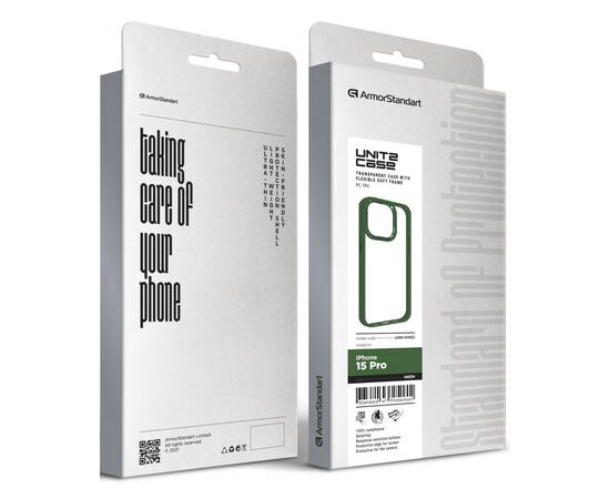 Чехол для мобильного телефона Armorstandart UNIT2 Apple iPhone 15 Pro Green (ARM69982), изображение 5 Чехол для мобильного телефона Armorstandart UNIT2 Apple iPhone 15 Pro Green (ARM69982), изображение 5