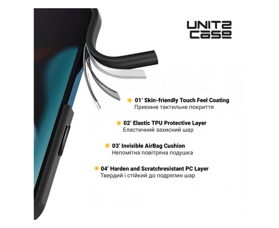 Чохол до мобільного телефона Armorstandart UNIT2 Apple iPhone 15 Pro Max Black (ARM69986), зображення 3 Чохол до мобільного телефона Armorstandart UNIT2 Apple iPhone 15 Pro Max Black (ARM69986), зображення 3