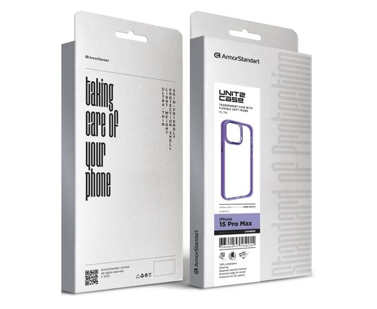 Чехол для мобильного телефона Armorstandart UNIT2 Apple iPhone 15 Pro Max Lavander (ARM69991), изображение 5 Чехол для мобильного телефона Armorstandart UNIT2 Apple iPhone 15 Pro Max Lavander (ARM69991), изображение 5