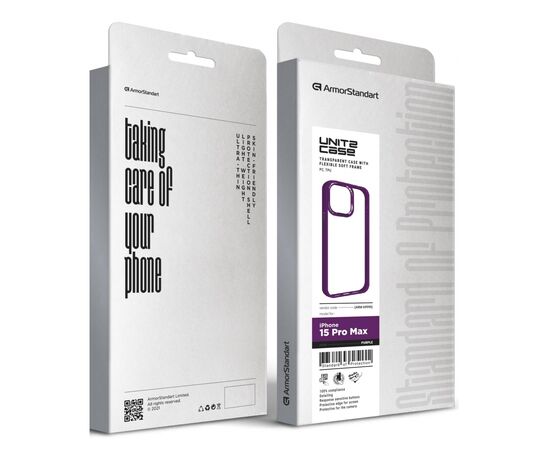 Чехол для мобильного телефона Armorstandart UNIT2 Apple iPhone 15 Pro Max Purple (ARM69990), изображение 5 Чехол для мобильного телефона Armorstandart UNIT2 Apple iPhone 15 Pro Max Purple (ARM69990), изображение 5