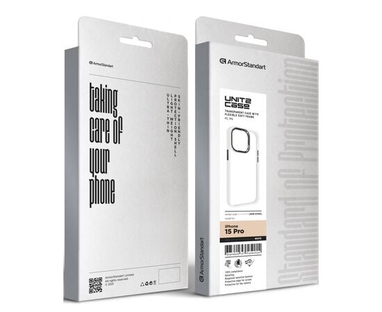 Чехол для мобильного телефона Armorstandart UNIT2 Apple iPhone 15 Pro White (ARM69980), изображение 5 Чехол для мобильного телефона Armorstandart UNIT2 Apple iPhone 15 Pro White (ARM69980), изображение 5