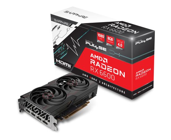 Видеокарта Sapphire Radeon RX 6600 8Gb PULSE DUAL (11310-01-20G), изображение 7 Видеокарта Sapphire Radeon RX 6600 8Gb PULSE DUAL (11310-01-20G), изображение 7