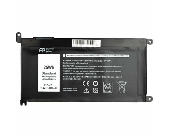 Аккумулятор для ноутбука DELL Chromebook 3180 (51KD7) 11.4V 2200mAh PowerPlant (NB441266)