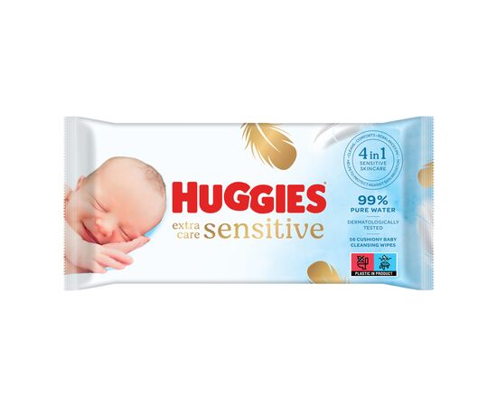 Детские влажные салфетки Huggies Pure Extra Care 56шт (5029053568706)