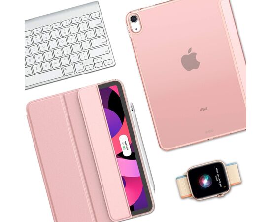 Чехол для планшета BeCover Tri Fold Hard Apple iPad Air 5 (2022) 10.9" Pink (709664), изображение 3 Чехол для планшета BeCover Tri Fold Hard Apple iPad Air 5 (2022) 10.9" Pink (709664), изображение 3