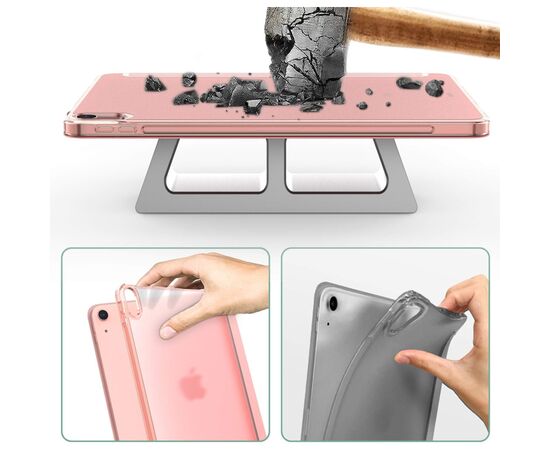 Чехол для планшета BeCover Tri Fold Hard Apple iPad Air 5 (2022) 10.9" Pink (709664), изображение 4 Чехол для планшета BeCover Tri Fold Hard Apple iPad Air 5 (2022) 10.9" Pink (709664), изображение 4