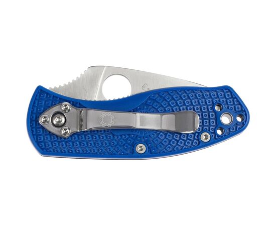 Нож Spyderco Ambitious Serrated Lightweight S35VN Blue (C148SBL), изображение 4 Нож Spyderco Ambitious Serrated Lightweight S35VN Blue (C148SBL), изображение 4