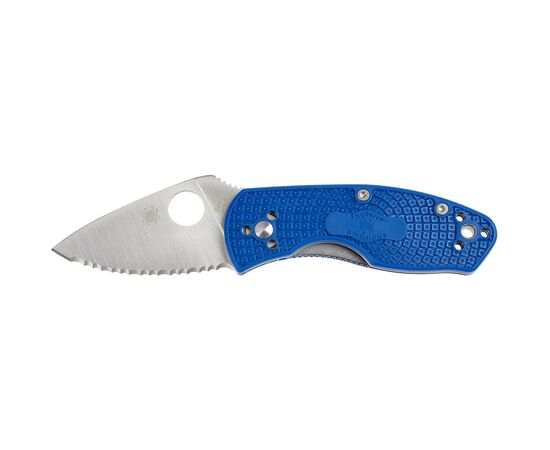 Нож Spyderco Ambitious Serrated Lightweight S35VN Blue (C148SBL)
