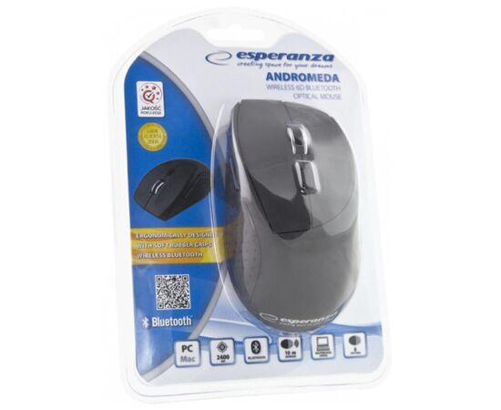 Мышка Esperanza Andromeda Bluetooth Black (EM123K), изображение 5 Мышка Esperanza Andromeda Bluetooth Black (EM123K), изображение 5