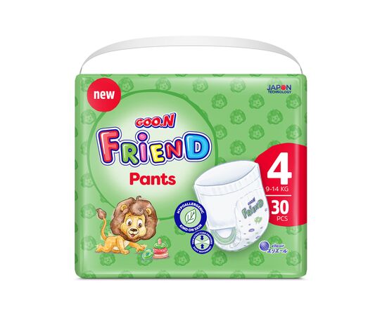 Підгузки GOO.N Friend Розмір 4 (9-14 кг) 30 шт (8697404380610) (F1010117-001)