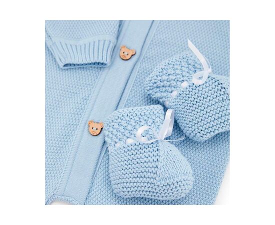 Набор детской одежды Прованс Набор для новорожденных Голубой 3 единицы (плед, человечек (4823093427938), изображение 4