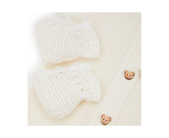 Набор детской одежды Прованс для младенцев Молочный 3 единицы (плед, человечек,пинетки (4823093427921), изображение 2