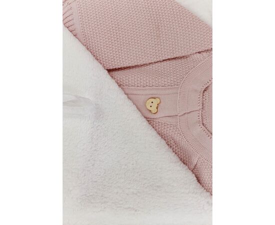 Набор детской одежды Прованс для младенцев Розовый 3 единицы (плед, человечек, пинетки (4823093427907), изображение 4