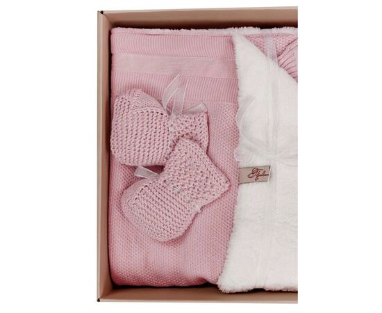 Набор детской одежды Прованс для новорожденных Свет Розовый 3 единицы (плед, человечек , пинетки (4823093427914), изображение 2 Набор детской одежды Прованс для новорожденных Свет Розовый 3 единицы (плед, человечек , пинетки (4823093427914), изображение 2