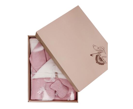 Набор детской одежды Прованс для новорожденных Свет Розовый 3 единицы (плед, человечек , пинетки (4823093427914), изображение 3 Набор детской одежды Прованс для новорожденных Свет Розовый 3 единицы (плед, человечек , пинетки (4823093427914), изображение 3