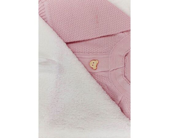 Набор детской одежды Прованс для новорожденных Свет Розовый 3 единицы (плед, человечек , пинетки (4823093427914), изображение 4 Набор детской одежды Прованс для новорожденных Свет Розовый 3 единицы (плед, человечек , пинетки (4823093427914), изображение 4