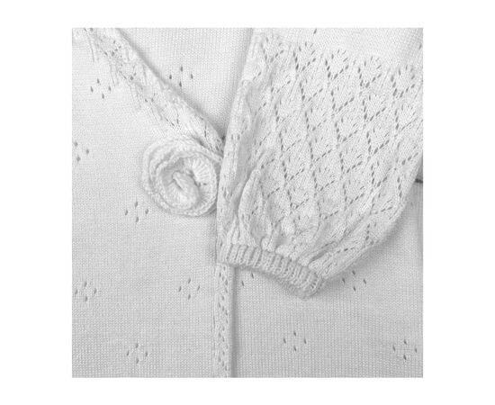 Набор детской одежды Прованс для девочек Белый (платье ажурное, плед, повязка (4823093428447), изображение 5 Набор детской одежды Прованс для девочек Белый (платье ажурное, плед, повязка (4823093428447), изображение 5