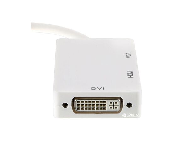 Перехідник PowerPlant mini Display Port — HDMI, DVI, VGA (3 в 1) (CA910946), зображення 2 Перехідник PowerPlant mini Display Port — HDMI, DVI, VGA (3 в 1) (CA910946), зображення 2