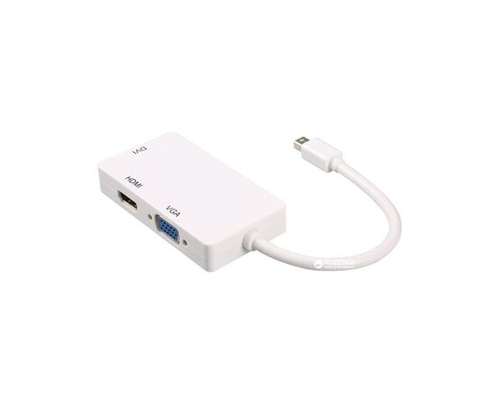 Перехідник PowerPlant mini Display Port — HDMI, DVI, VGA (3 в 1) (CA910946), зображення 4 Перехідник PowerPlant mini Display Port — HDMI, DVI, VGA (3 в 1) (CA910946), зображення 4