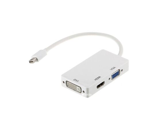 Переходник PowerPlant mini Display Port — HDMI, DVI, VGA (3 в 1) (CA910946)
