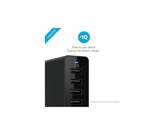 Зарядное устройство Anker PowerPort 10 - 60W 10-port USB PowerIQ (Black) (A2133L11), изображение 2 Зарядное устройство Anker PowerPort 10 - 60W 10-port USB PowerIQ (Black) (A2133L11), изображение 2
