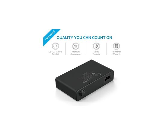Зарядное устройство Anker PowerPort 10 - 60W 10-port USB PowerIQ (Black) (A2133L11), изображение 5 Зарядное устройство Anker PowerPort 10 - 60W 10-port USB PowerIQ (Black) (A2133L11), изображение 5