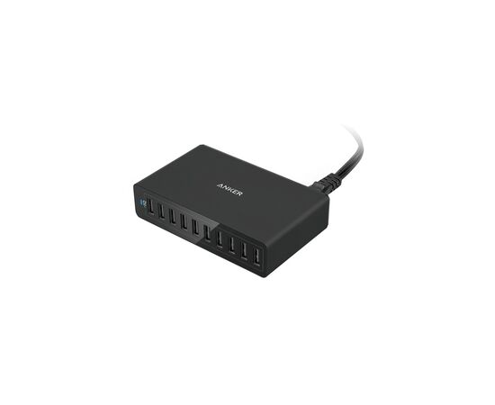 Зарядное устройство Anker PowerPort 10 - 60W 10-port USB PowerIQ (Black) (A2133L11)
