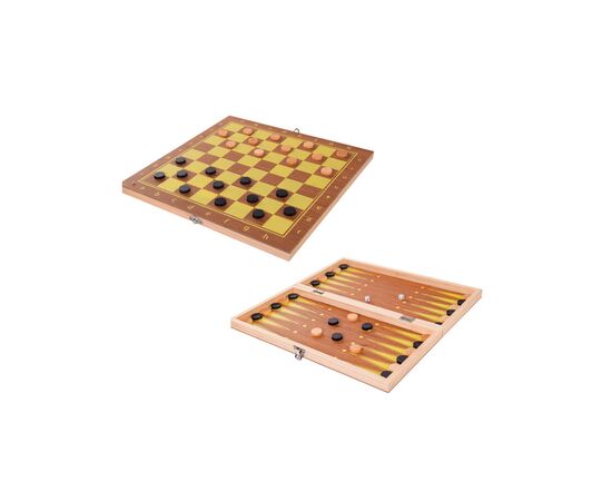 Настільна гра A-Toys 3 в 1 шахи, шашки, нарди (623A), зображення 2 Настільна гра A-Toys 3 в 1 шахи, шашки, нарди (623A), зображення 2