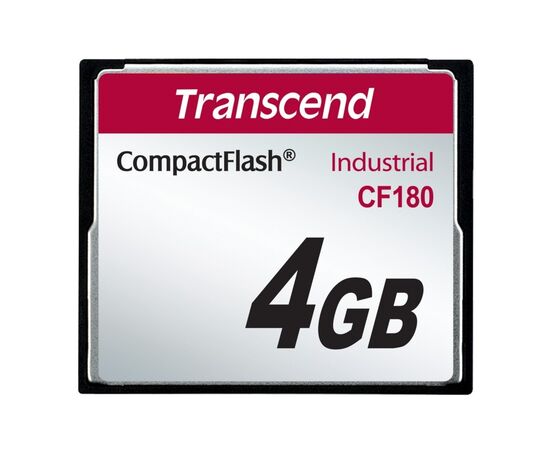 Карта памяти Transcend CF180 4ГБ 180X SuperMLC Промислового класу (TS4GCF180)
