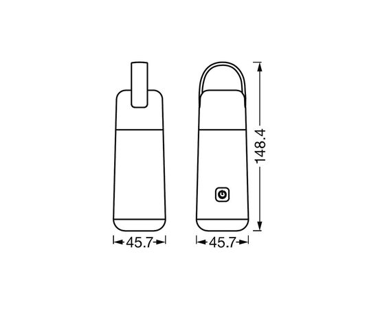 Ночник LEDVANCE NIGHTLUX LANTERN POWERBANK, ліхтарик, USB-зарядка, білий (4058075570207), изображение 6 Ночник LEDVANCE NIGHTLUX LANTERN POWERBANK, ліхтарик, USB-зарядка, білий (4058075570207), изображение 6