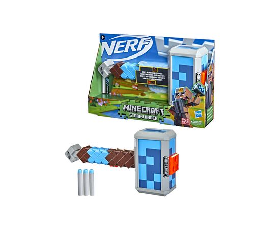 Игрушечное оружие Hasbro Nerf Minecraft Молот Штормландер (F4416), изображение 7 Игрушечное оружие Hasbro Nerf Minecraft Молот Штормландер (F4416), изображение 7