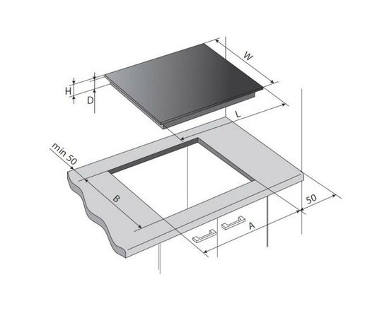 Варочная поверхность Pyramida IH X 642 BZF, изображение 2 Варочная поверхность Pyramida IH X 642 BZF, изображение 2