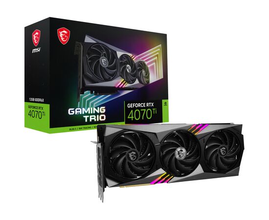 Видеокарта MSI GeForce RTX4070Ti 12Gb GAMING TRIO (RTX 4070 Ti GAMING TRIO 12G), изображение 11 Видеокарта MSI GeForce RTX4070Ti 12Gb GAMING TRIO (RTX 4070 Ti GAMING TRIO 12G), изображение 11