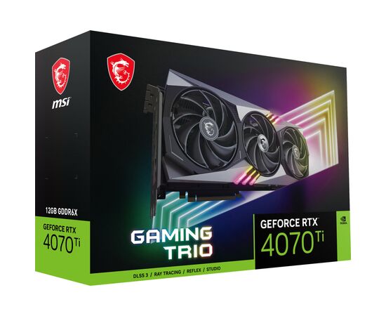 Видеокарта MSI GeForce RTX4070Ti 12Gb GAMING TRIO (RTX 4070 Ti GAMING TRIO 12G), изображение 12 Видеокарта MSI GeForce RTX4070Ti 12Gb GAMING TRIO (RTX 4070 Ti GAMING TRIO 12G), изображение 12