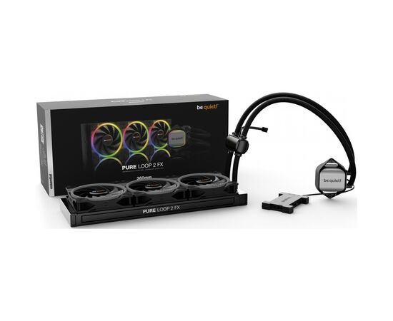 Система водяного охлаждения Be quiet! Pure Loop 2 FX 360mm (BW015), изображение 4 Система водяного охлаждения Be quiet! Pure Loop 2 FX 360mm (BW015), изображение 4