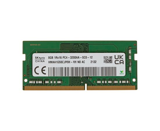Модуль пам'яті для ноутбука SoDIMM DDR4 8GB 3200 MHz Hynix (HMAA1GS6CJR6N-XN)