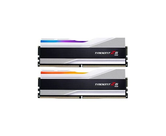 Модуль памяти для компьютера DDR5 48GB (2x24GB) 8000 MHz Trident Z5 RGB Silver G.Skill (F5-8000J4048F24GX2-TZ5RS)