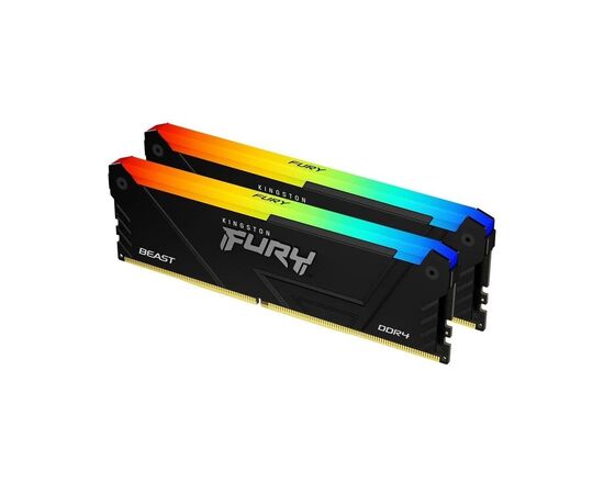 Модуль памяти для компьютера DDR4 32GB (2x16GB) 3200 MHz Beast RGB Kingston Fury (ex.HyperX) (KF432C16BB12AK2/32), изображение 2 Модуль памяти для компьютера DDR4 32GB (2x16GB) 3200 MHz Beast RGB Kingston Fury (ex.HyperX) (KF432C16BB12AK2/32), изображение 2
