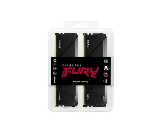 Модуль памяти для компьютера DDR4 32GB (2x16GB) 3200 MHz Beast RGB Kingston Fury (ex.HyperX) (KF432C16BB12AK2/32), изображение 3 Модуль памяти для компьютера DDR4 32GB (2x16GB) 3200 MHz Beast RGB Kingston Fury (ex.HyperX) (KF432C16BB12AK2/32), изображение 3