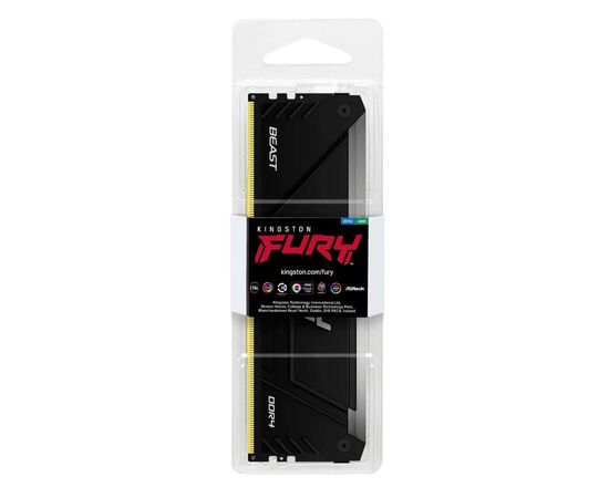 Модуль памяти для компьютера DDR4 8GB 3200 MHz Beast RGB Kingston Fury (ex.HyperX) (KF432C16BB12A/16), изображение 4 Модуль памяти для компьютера DDR4 8GB 3200 MHz Beast RGB Kingston Fury (ex.HyperX) (KF432C16BB12A/16), изображение 4
