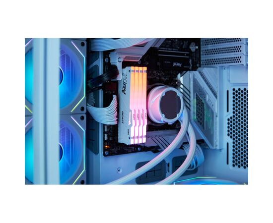Модуль памяти для компьютера DDR5 32GB 5600 MHz Beast White RGB Kingston Fury (ex.HyperX) (KF556C36BWEA-32), изображение 4 Модуль памяти для компьютера DDR5 32GB 5600 MHz Beast White RGB Kingston Fury (ex.HyperX) (KF556C36BWEA-32), изображение 4